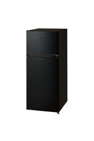 【在庫のみ】ハイアール(Haier) 冷蔵庫 幅45.2cm 120L スリム LED庫内灯 省エネ 静音 耐熱性能天板 ノンフロン ブラック JR-HS12A(K)