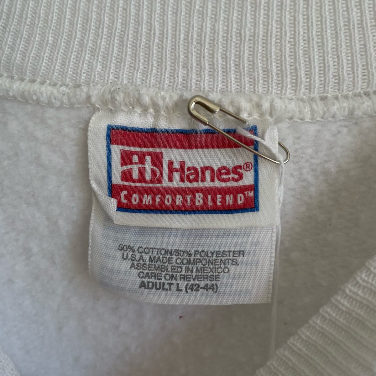 USA製 90s Hanes スウェット タグ付き メンズM ビッグロゴ 緑