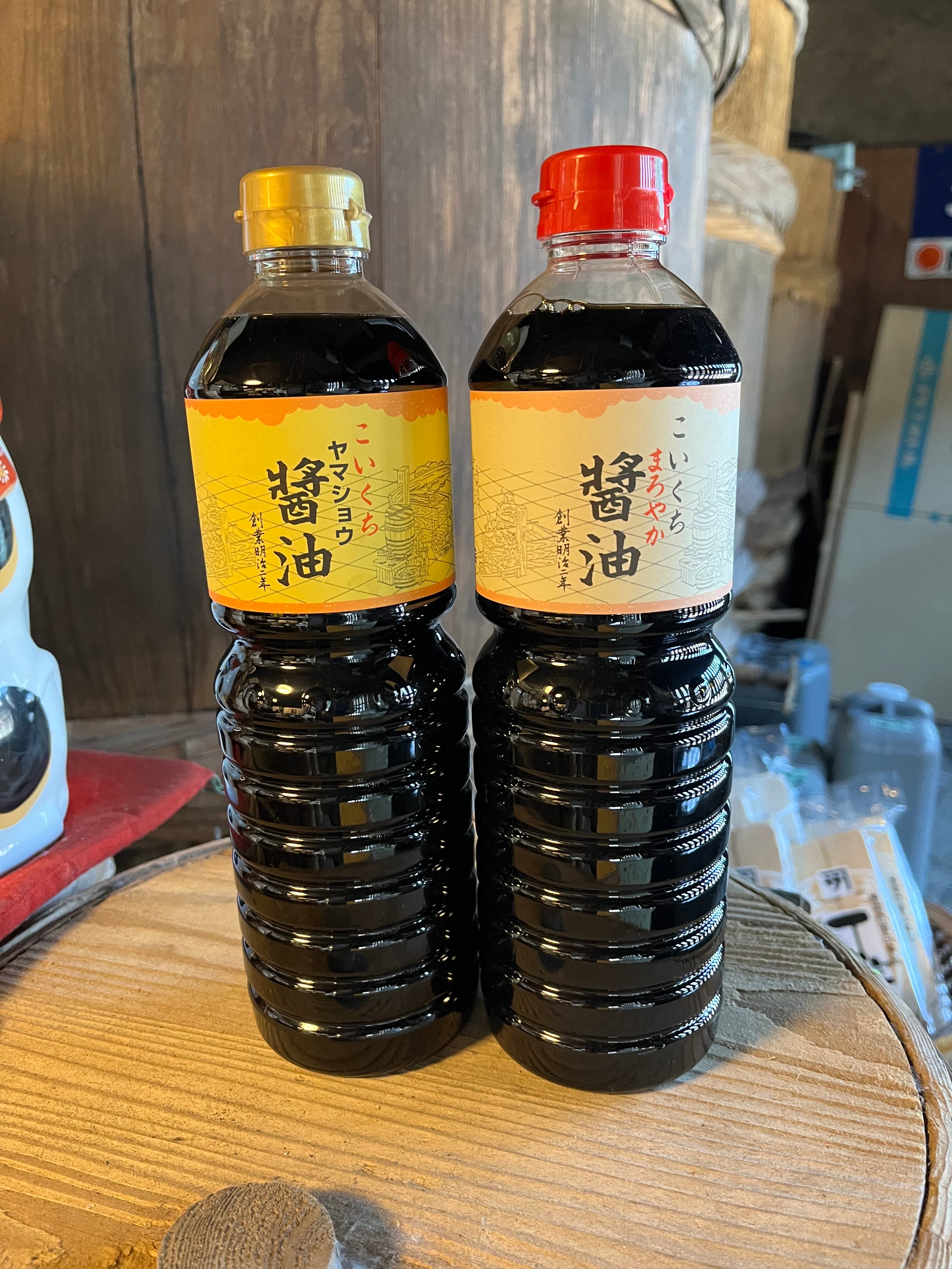 鍋庄商店 お客様ご希望商品 まろやか醤油1ℓ、濃口金印醤油1ℓ