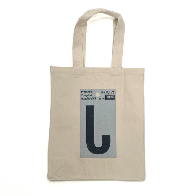 ©︎し "Self-adhesive Reflective" Canvas Tote [送料無料]