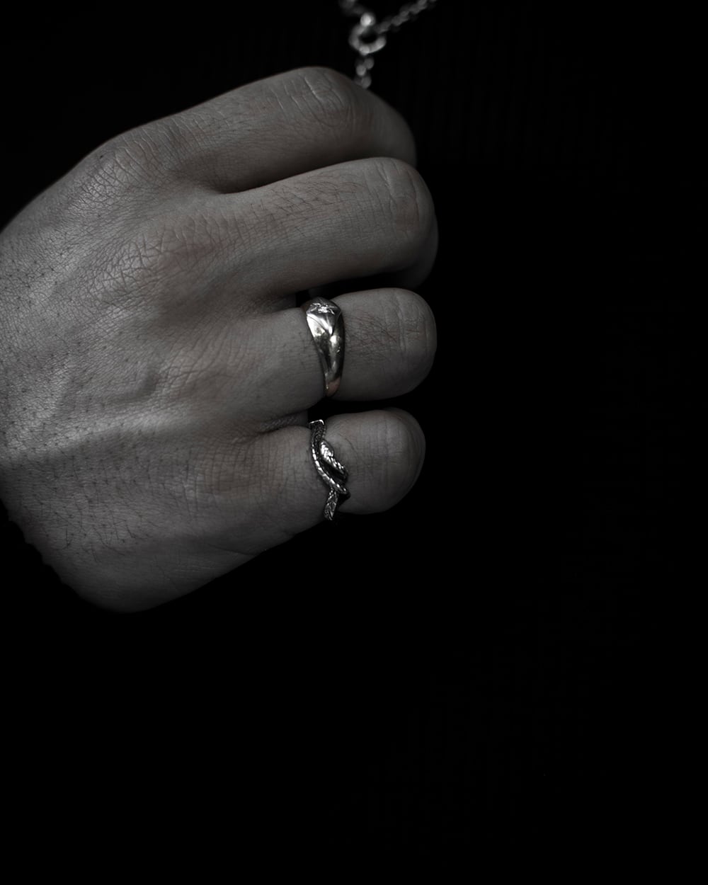 SILVER SNAKE PINKY RING <EXCLUSIVE>