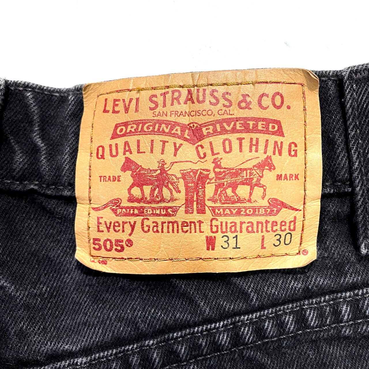 90年代 リーバイス Levi's 505 REGULAR FIT STRAIGHT LEG ブラックジーンズ テーパードデニムパンツ USA製 メンズw39 ヴィンテージ /eaa311583