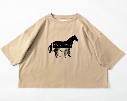 《michirico 2026AW》Hidden Cat T / beige / L・XL・XXL