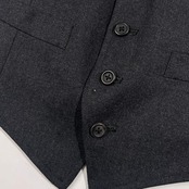 アンサンブル J.PRESS ジェイプレス テーラードジャケット ベスト ジレ 90-76-170/ダークグレー メンズ