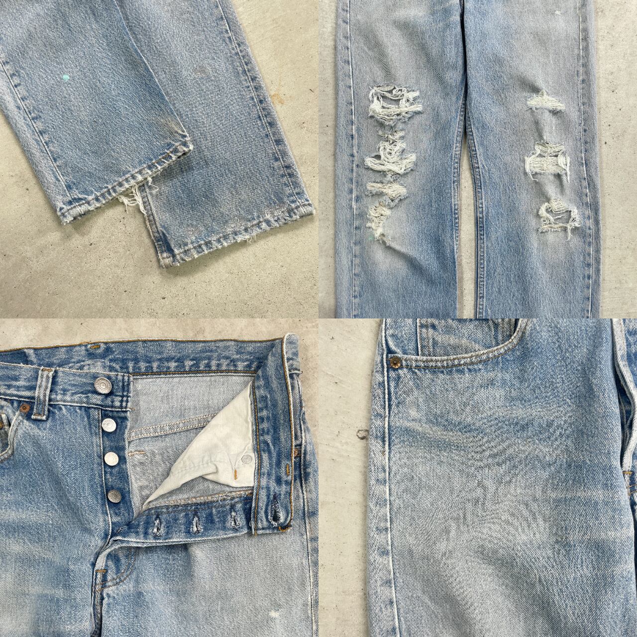 80〜90年代 USA製 Levi's リーバイス 501 ストレートデニムパンツ