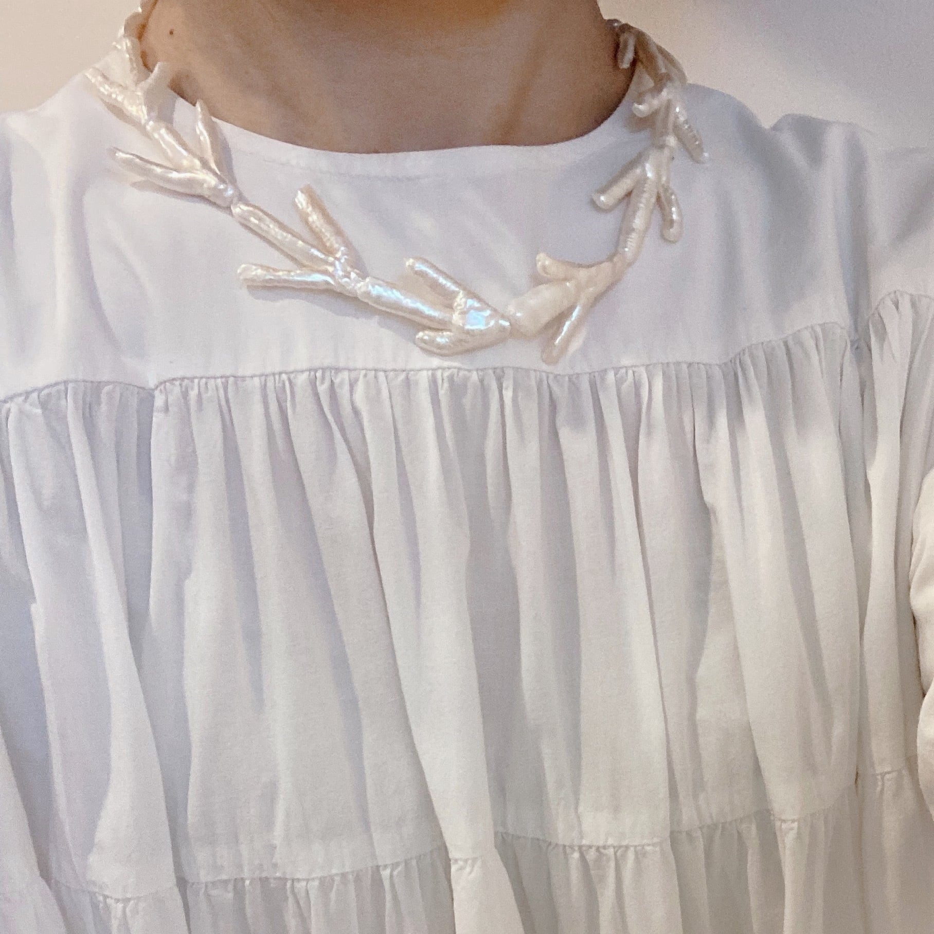 Natural freshwater baroque pearl