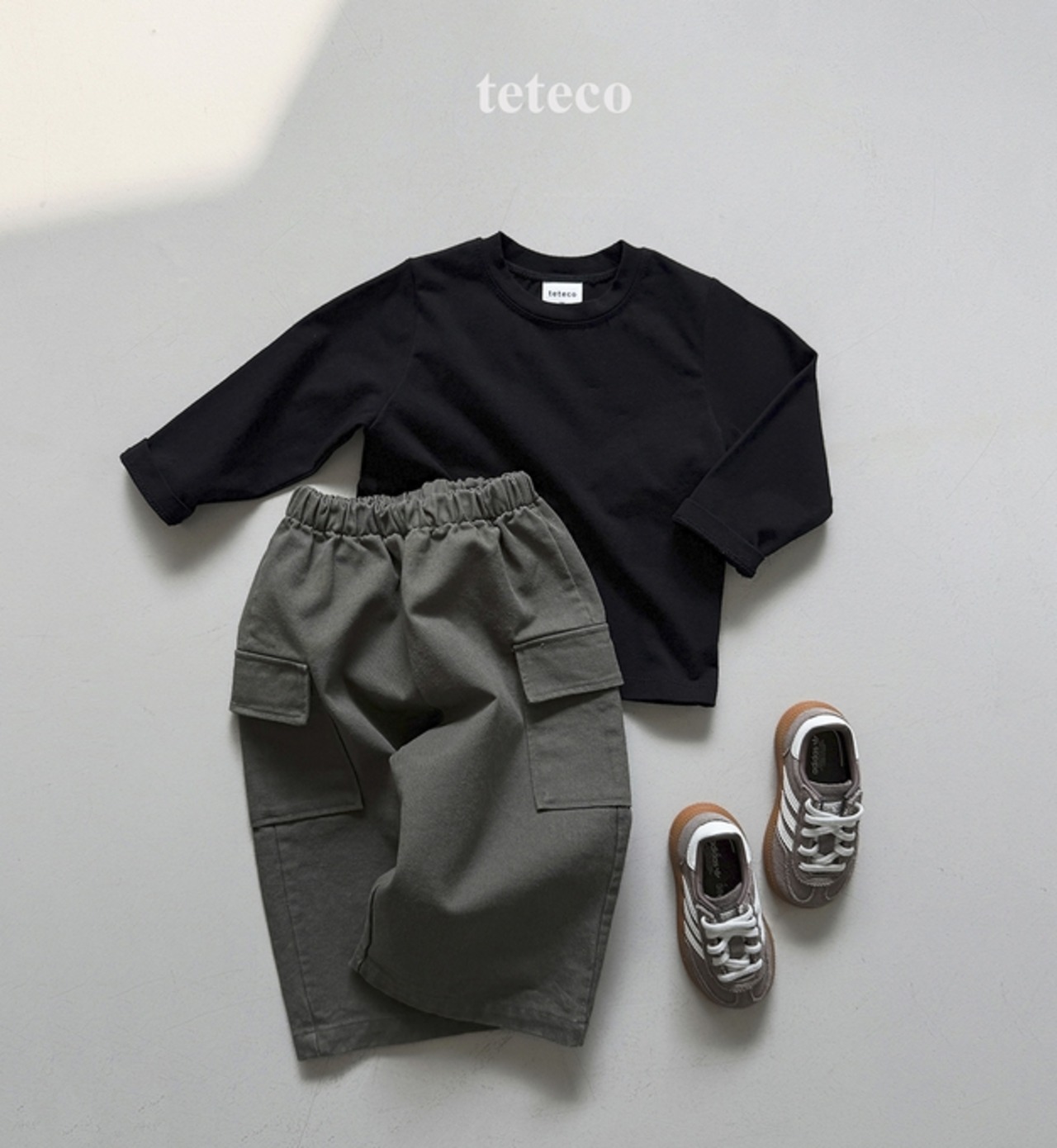 【取寄】teteco カーゴトレーニングパンツ｜秋服｜韓国子供服｜ 26/AT