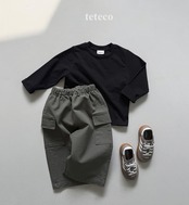 【取寄】teteco カーゴトレーニングパンツ｜秋服｜韓国子供服｜ 26/AT