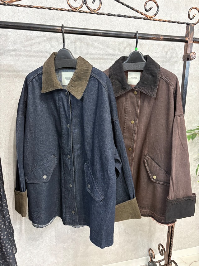【HUNCH】チェックフーディシャツ　WLN5366