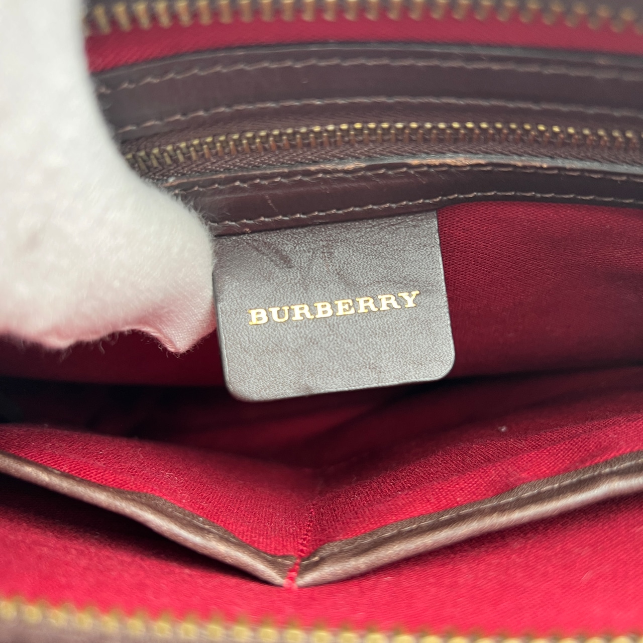 BURBERRY バーバリーウール ノバチェック  ショルダーバッグ ベージュ A-10540