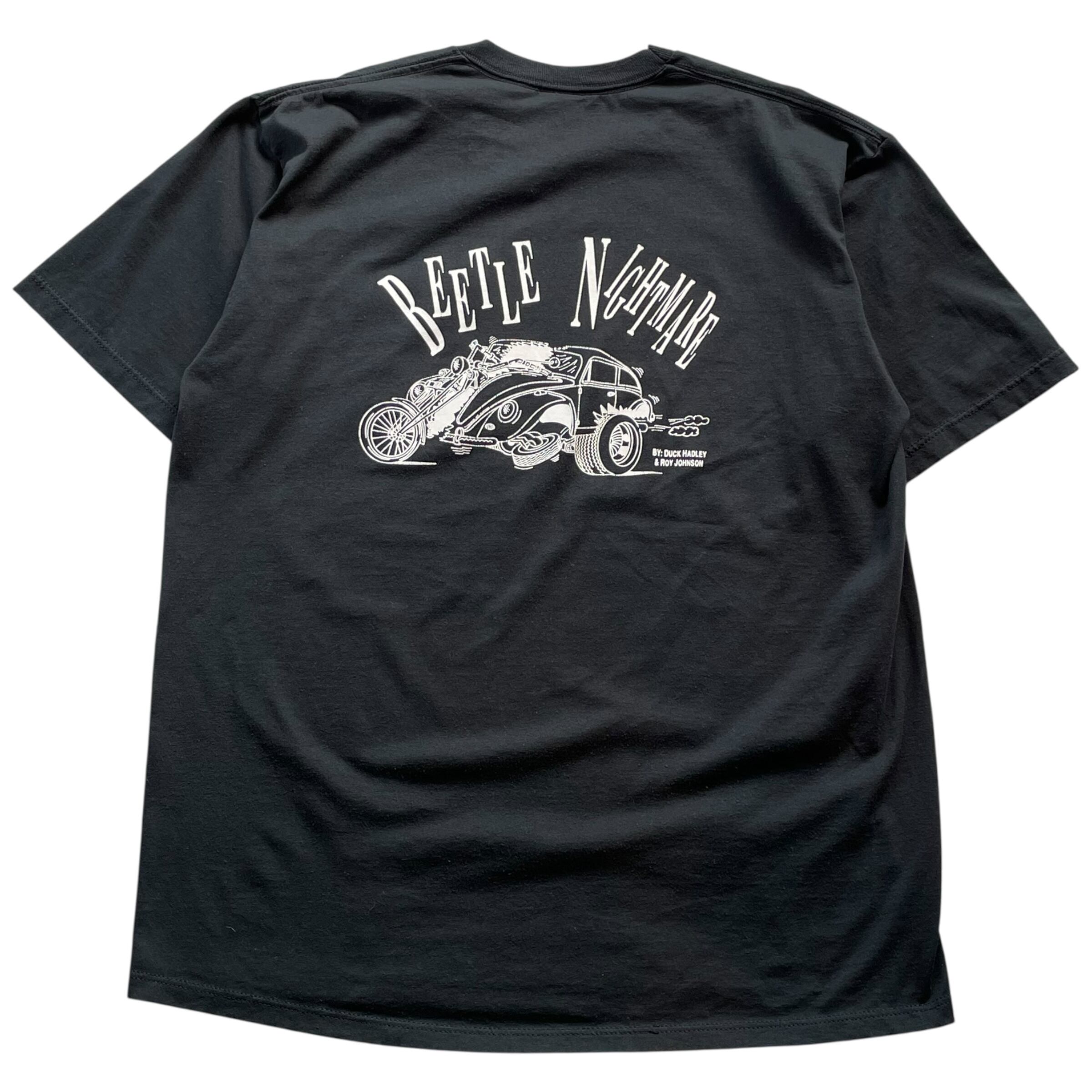 90s unknown "BEETLE NIGHTMARE" pocket T-shirt