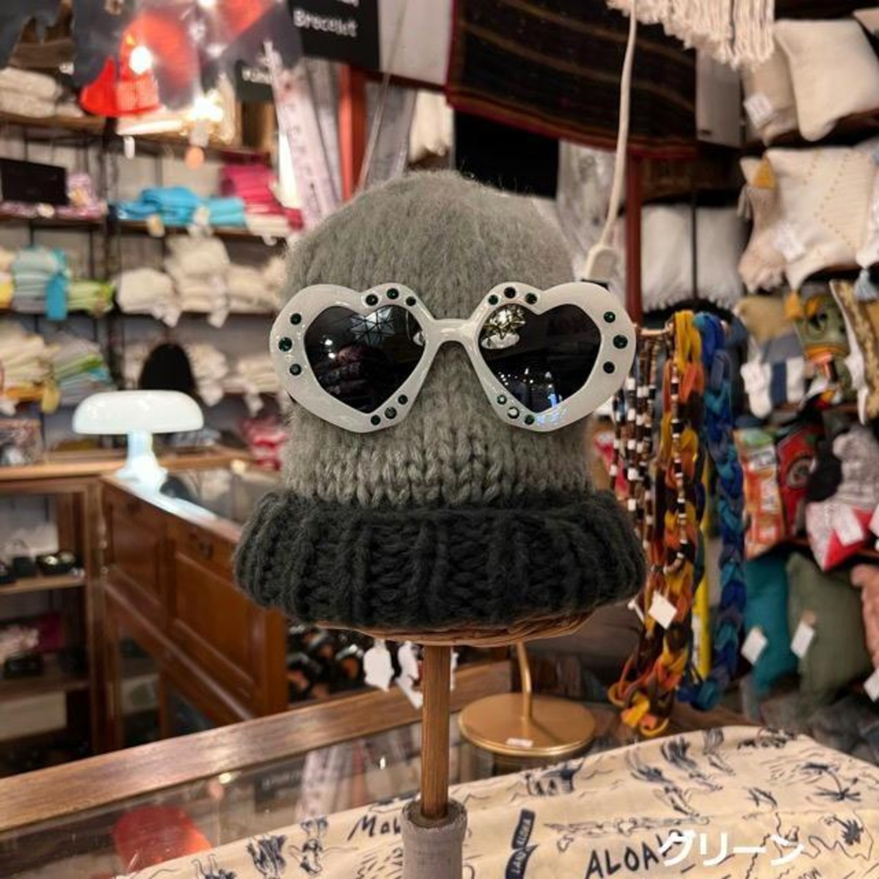 TOPANGA Accessory　ハートデザインサングラス　全4色　ブラック　ブラウン　ピンク　グリーン