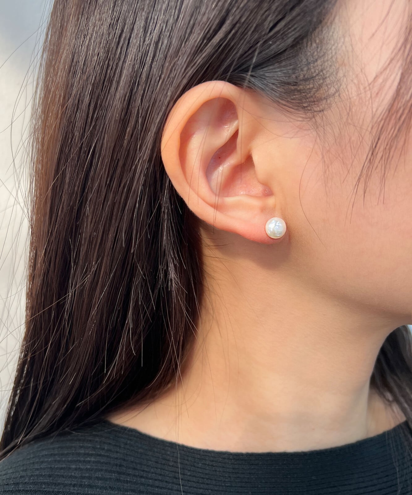 【シルバー925】ウォーターパール ピアス / silver925ポスト 韓国製