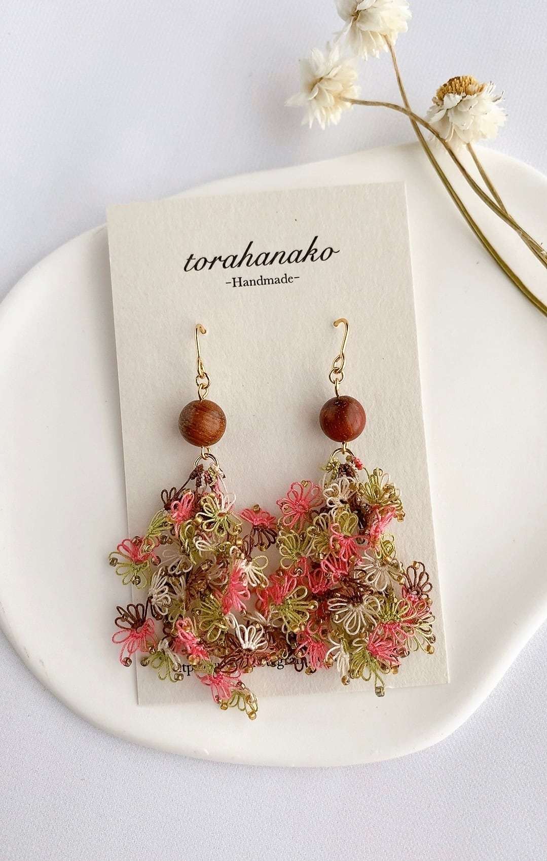 1点限定》クレイジーレースアゲートマト＊ピアスorイヤリング 【K14gf