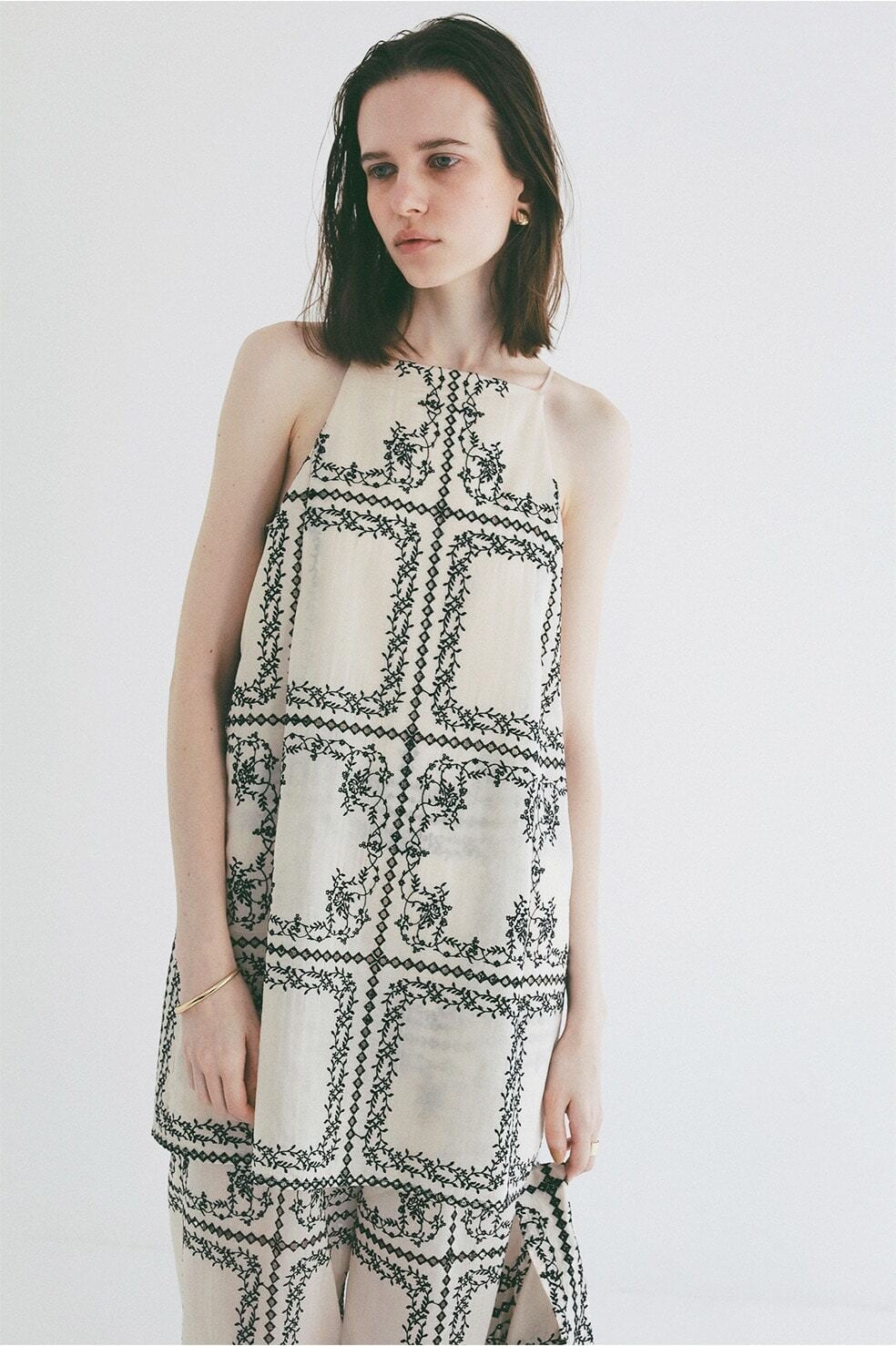 CLANE EMBROIDERY LACE CAMI ALL IN ONE | FLICKA ASHIYA
