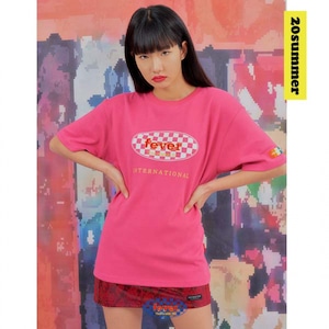 [FEVERTIME] 20 Checker shirts ROSEPINK 正規品  韓国 ブランド 半袖 T-シャツ