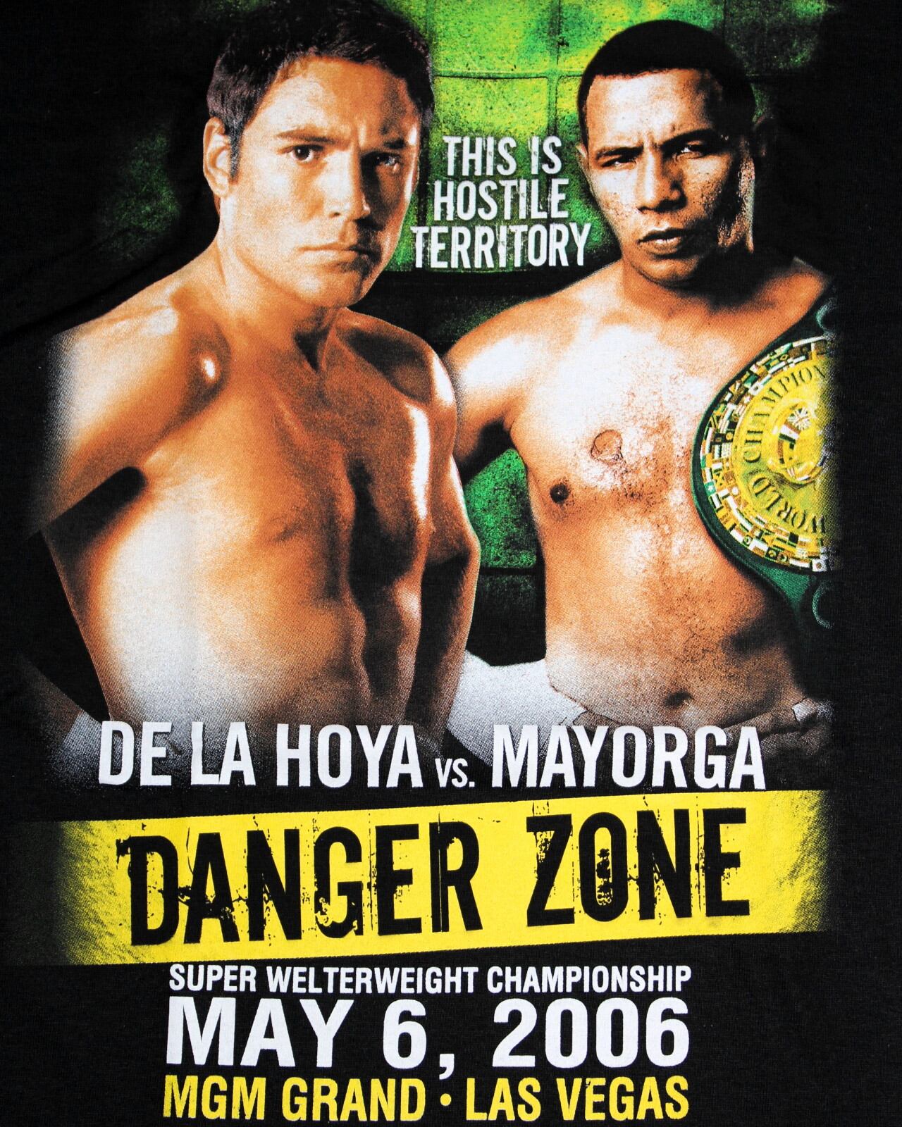Oscar De La Hoya オスカー デ ラ ホーヤ Tシャツ Oscar De La Hoya Vs Ricardo Mayorga Ironfist