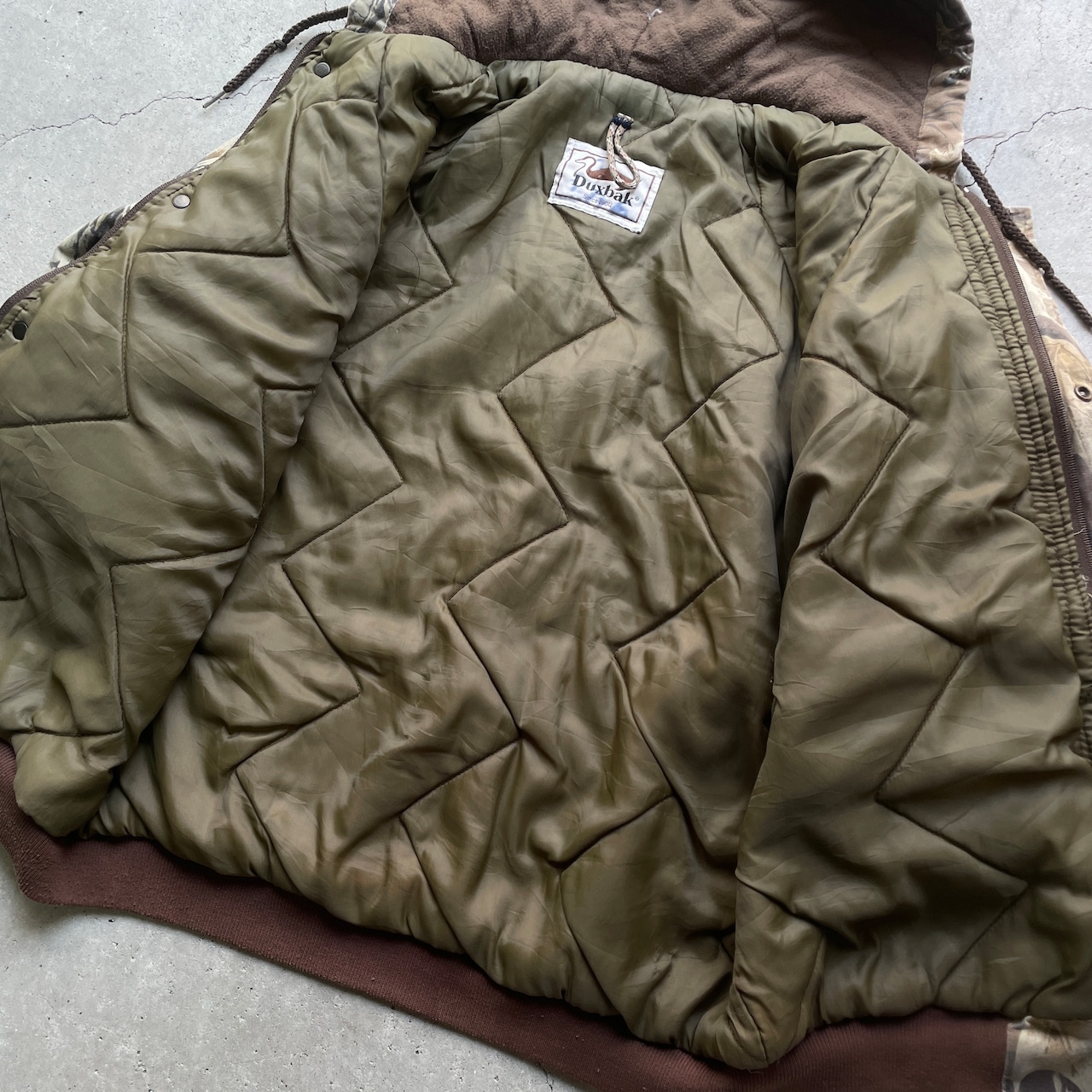 90年代 Duxbak ダックスバック パディングジャケット リアルツリーカモ 