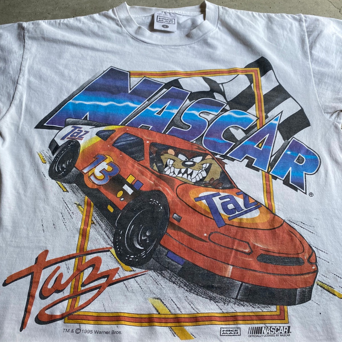 USA製 90年代 NASCAR ナスカー レーシング プリント カズマニアン 