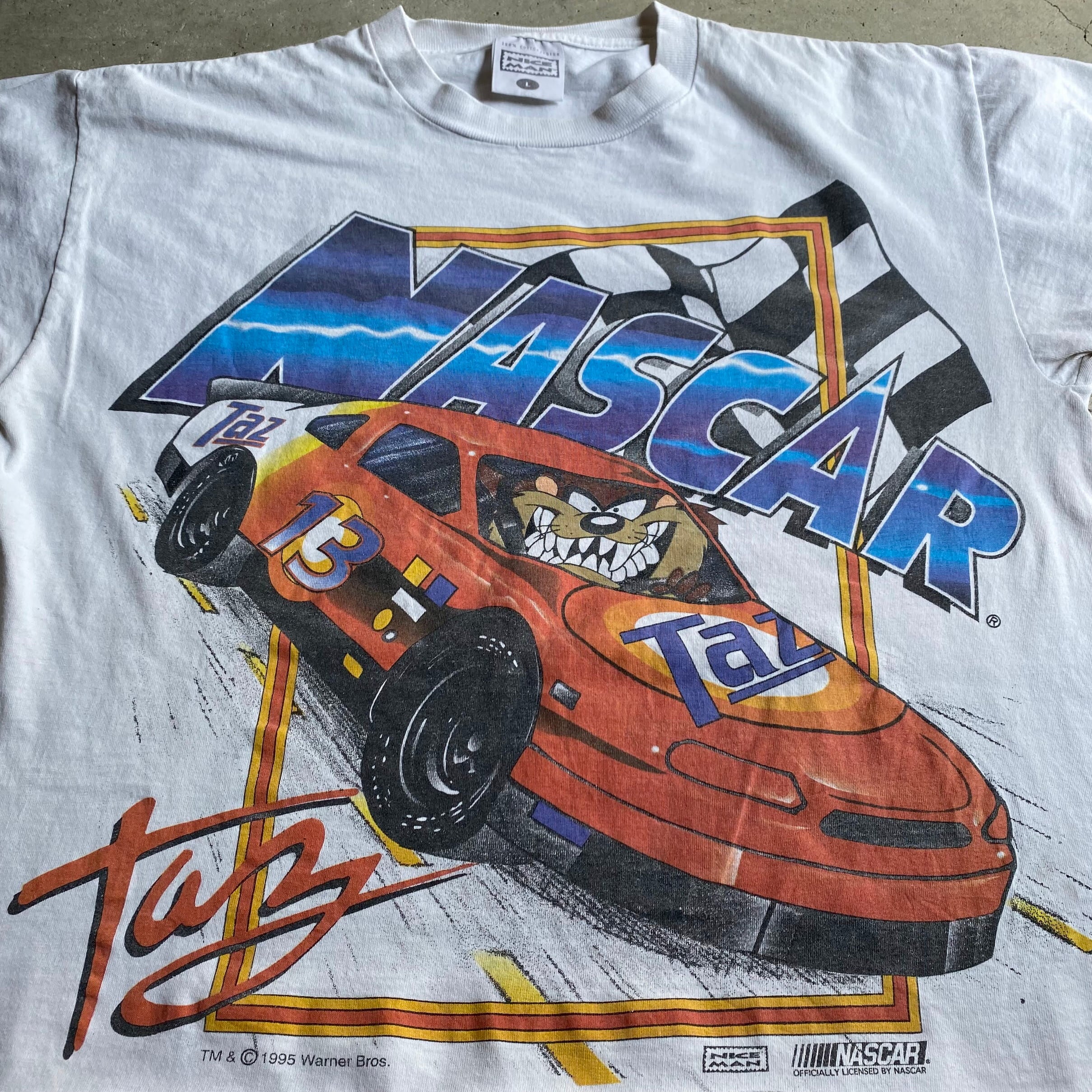 USA製 90年代 NASCAR ナスカー レーシング プリント カズマニアン  