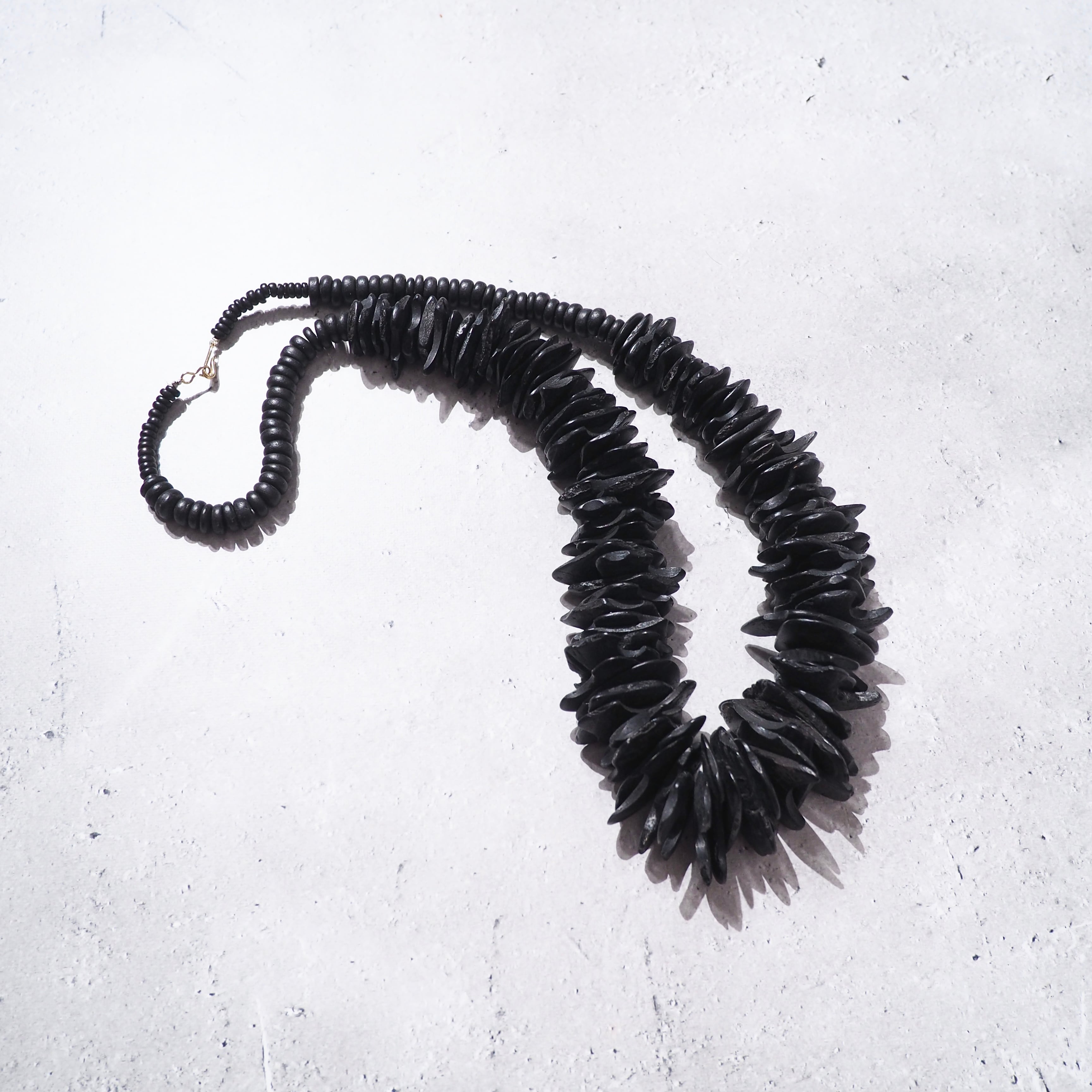 " Unknown " Irregular wood plate Combination necklace