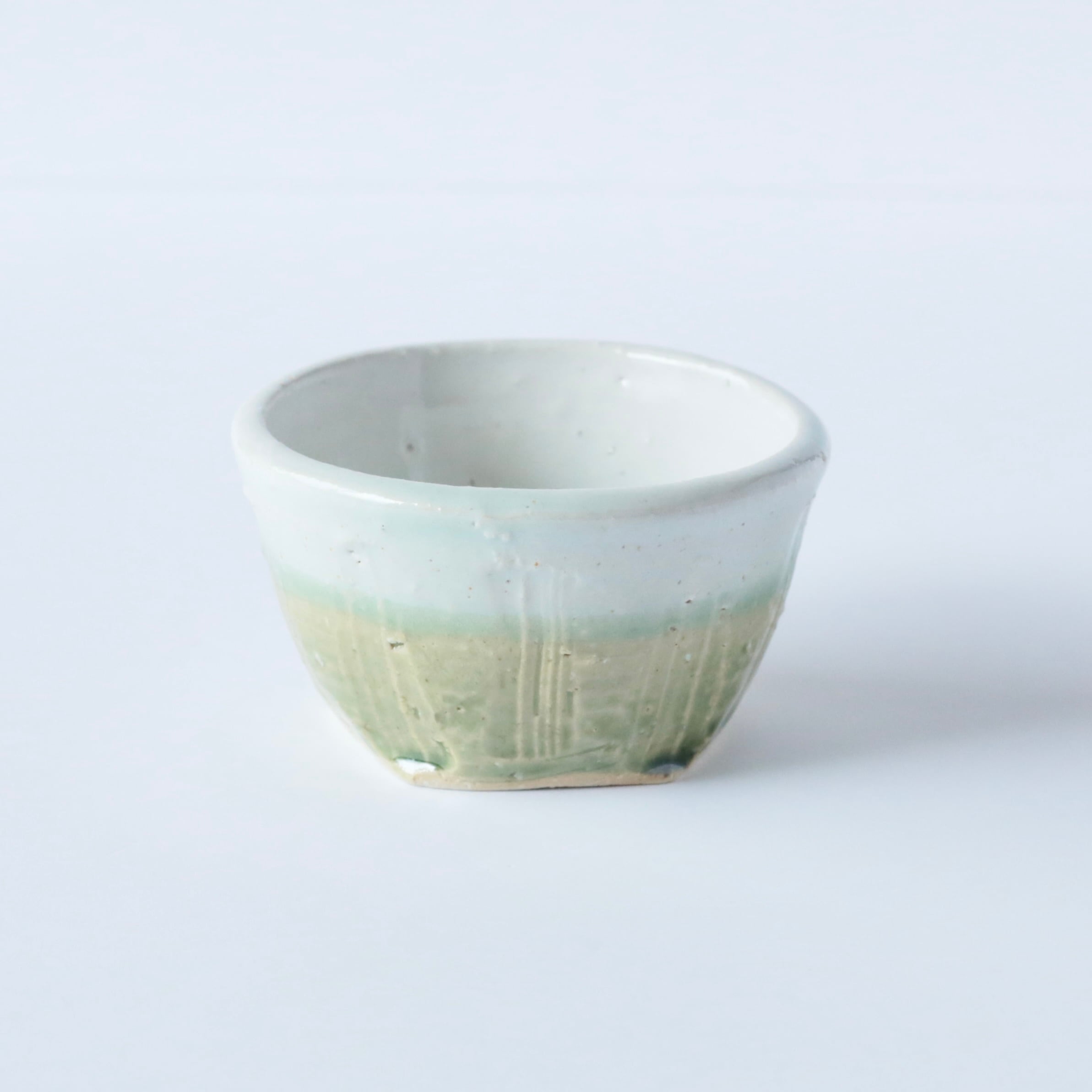 翡翠小鉢5客 爽やかな青緑色/翡翠色の花形小鉢(低) たんぽぽ|昭和レトロ食器 - 食器