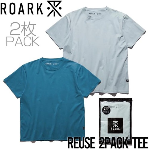 2枚セット パックTEE 半袖Tシャツ THE ROARK REVIVAL ロアークリバイバル REUSE 2PACK TEE RTJPK1000-OEN 日本代理店正規品L