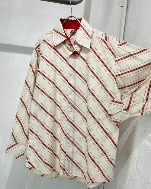 90s~ Pelle Pelle Bias Check×Flockey Design L/S Shirt
