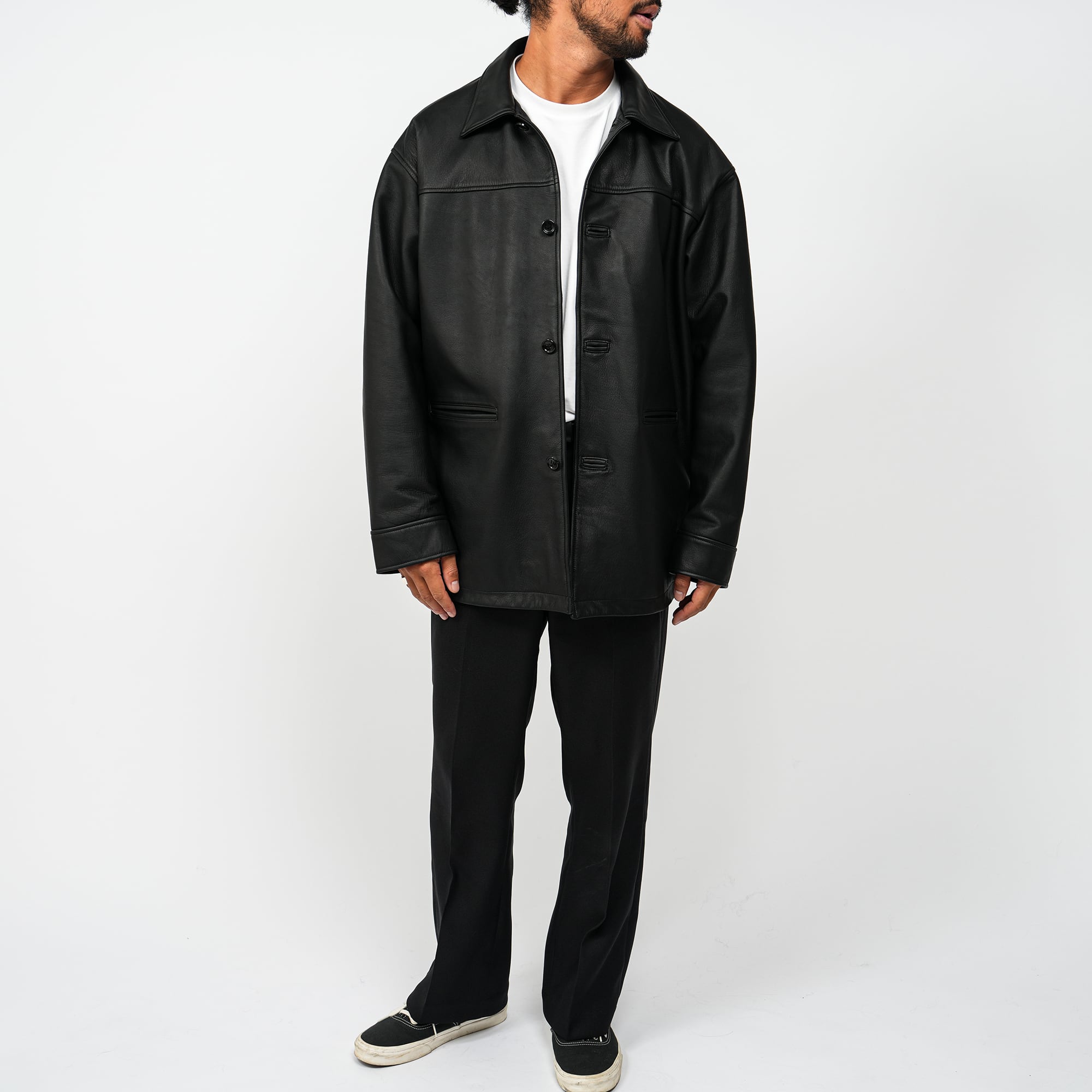 Waterproof Calf Leather Car Coat | OVY