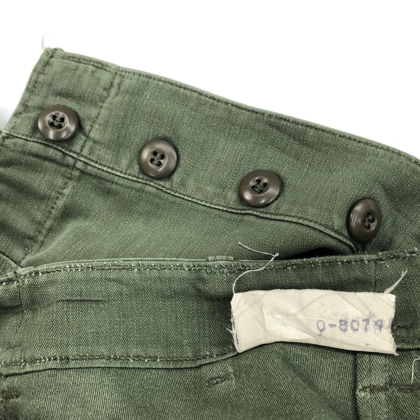 U.S.ARMY 60-70年代 OG-107 ベイカーパンツ W25 L23-24 相当 小さい