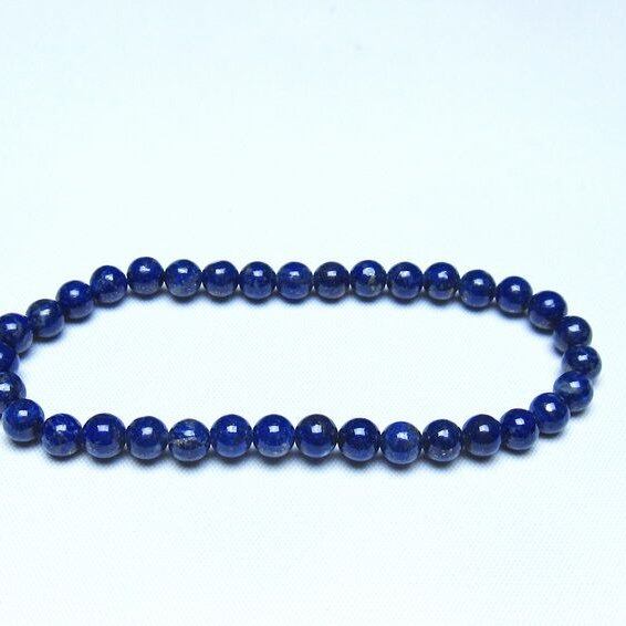 ラピスラズリ ブレスレット 5mm 一点物 メール便可 [M便 1/10] 111-48304