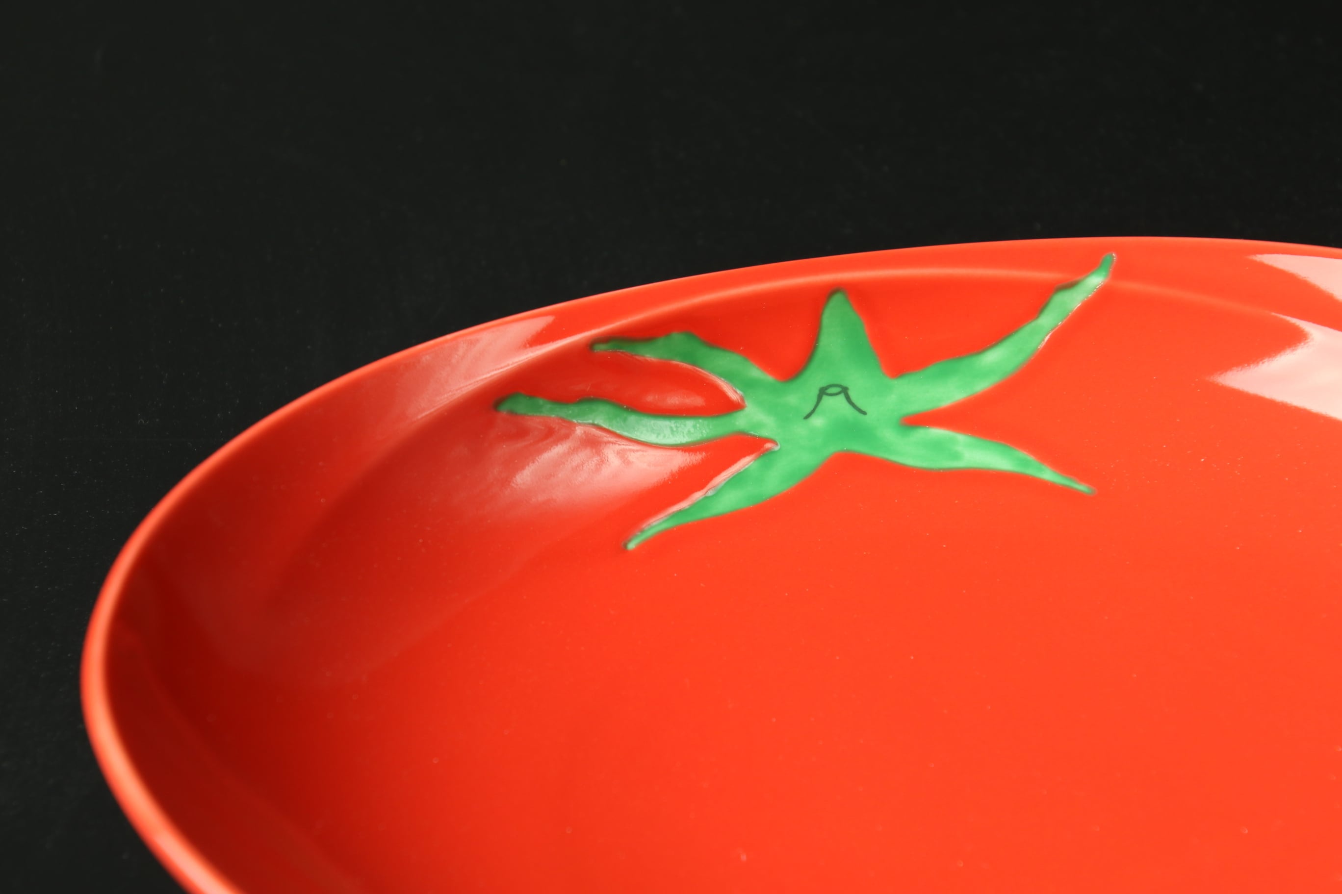 792>リムラインパスタ皿(トマト) 有田焼 | 陶香堂オンラインストア