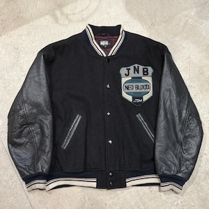 1990'S NEO-BLOOD WOOL LEATHER STADIUM JACKET