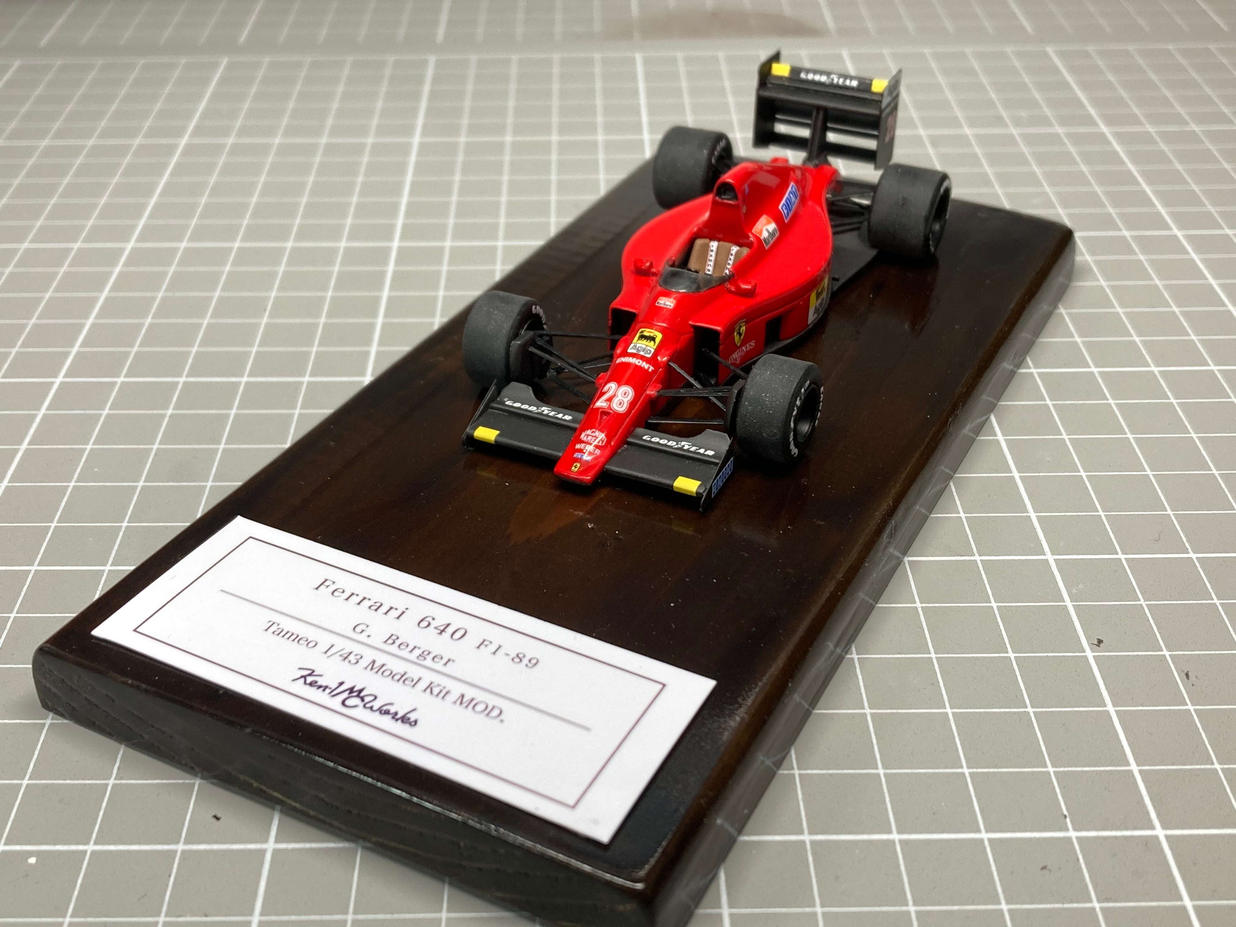ハセガワ1/24 フェラーリF1-89 完成品 ハセガワ1/24 フェラーリF1-89 完成品 よろしき