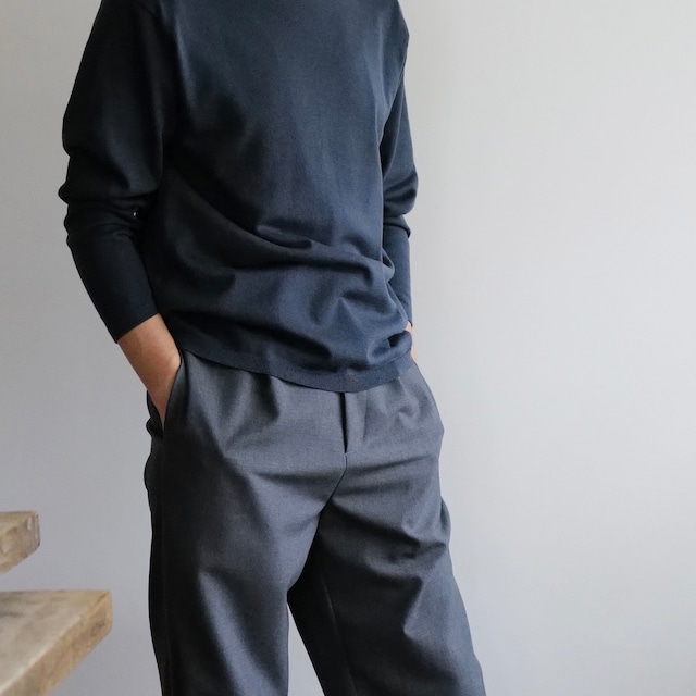 ATON｜WOOL TROPICAL TAPERED EASY PANTS
