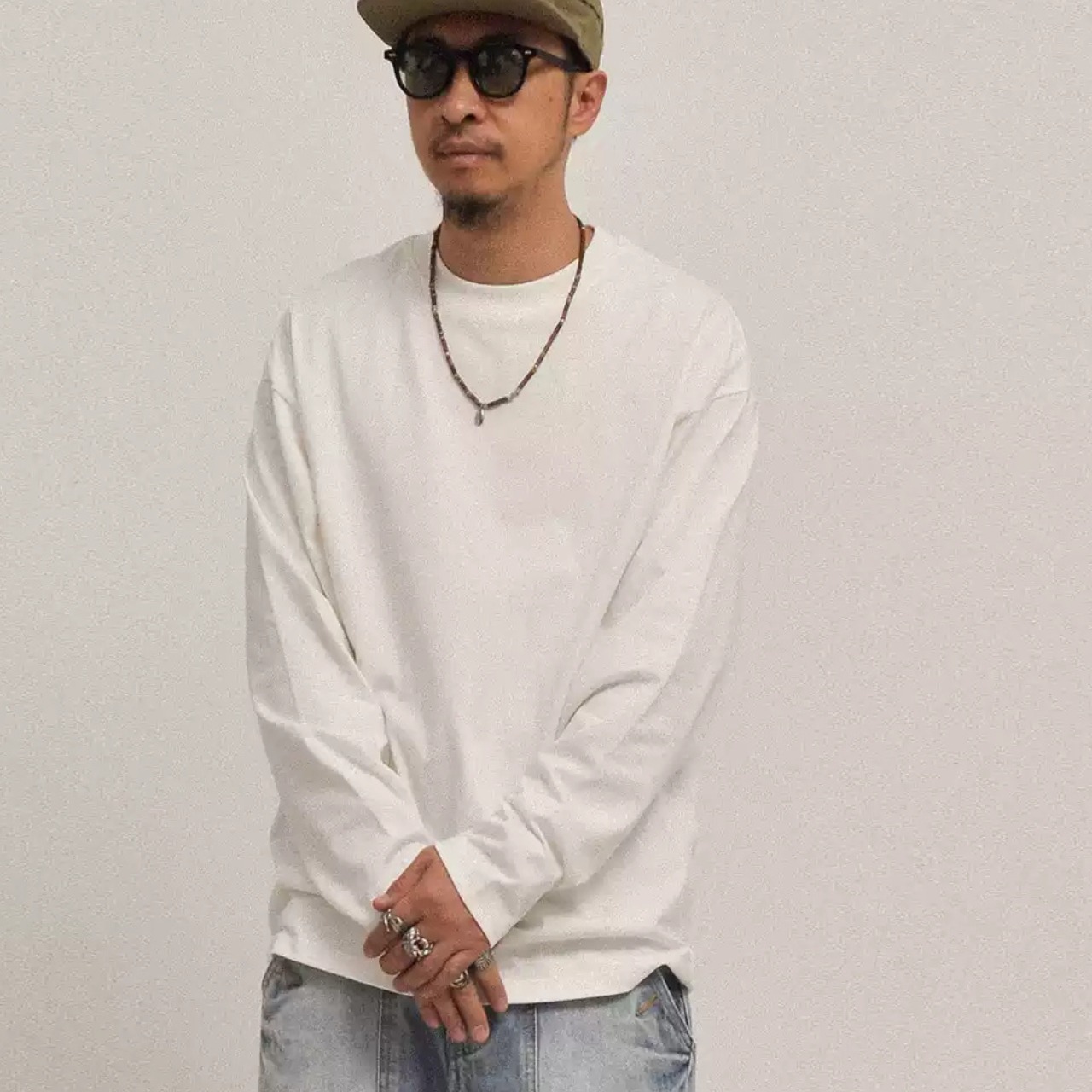 ベーシック ロングスリーブ シャツ A1972 - 8