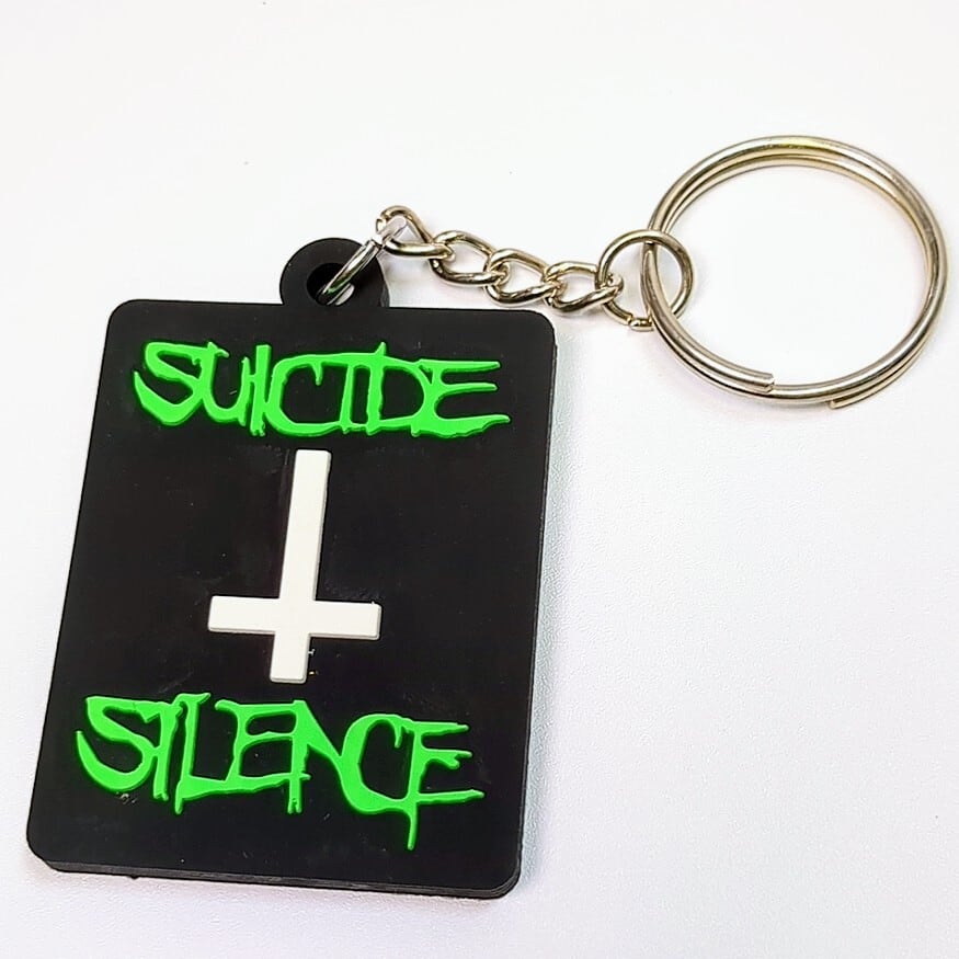 送料無料！ ★ラバーキーホルダー★ 【Suicide Silence（スーサイド・サイレンス）】 〚アメリカン雑貨 アメトイ〛
