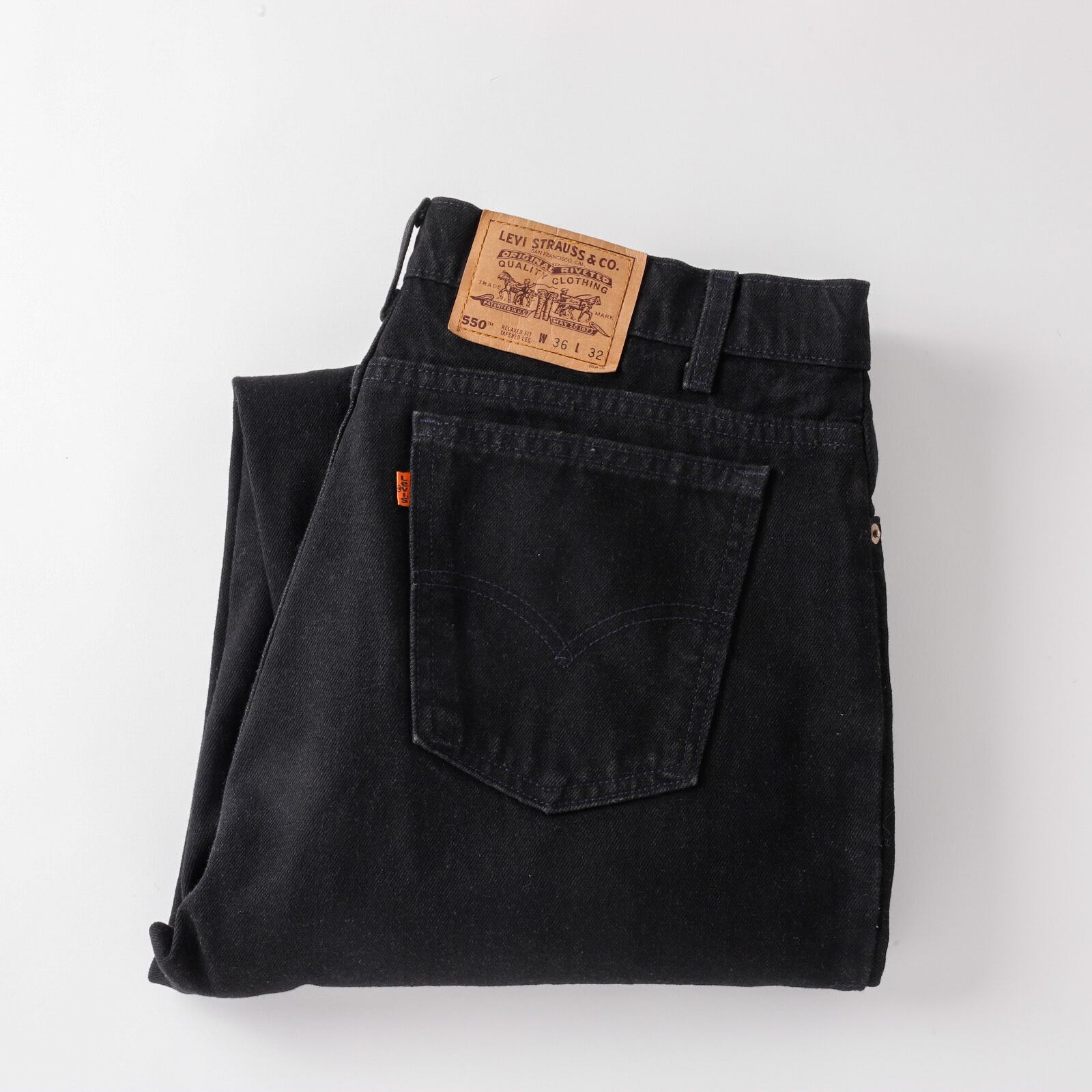極美品】90s Vintage Levi's 550 ブラックデニム W36 オリジナル