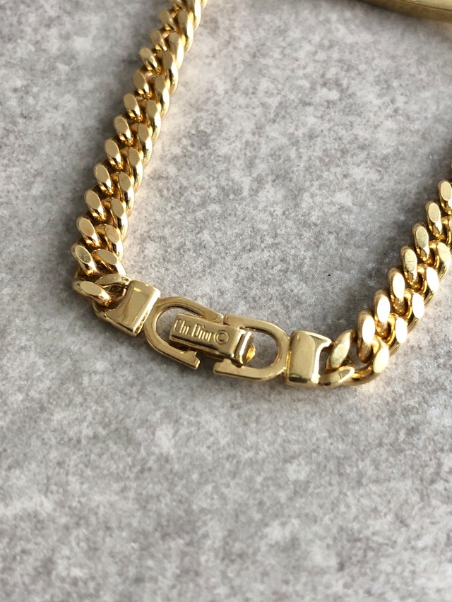 Christian Dior クリスチャン ディオール ブレスレット ゴールド CDプレート vintage ヴィンテージ オールド pmj4s6