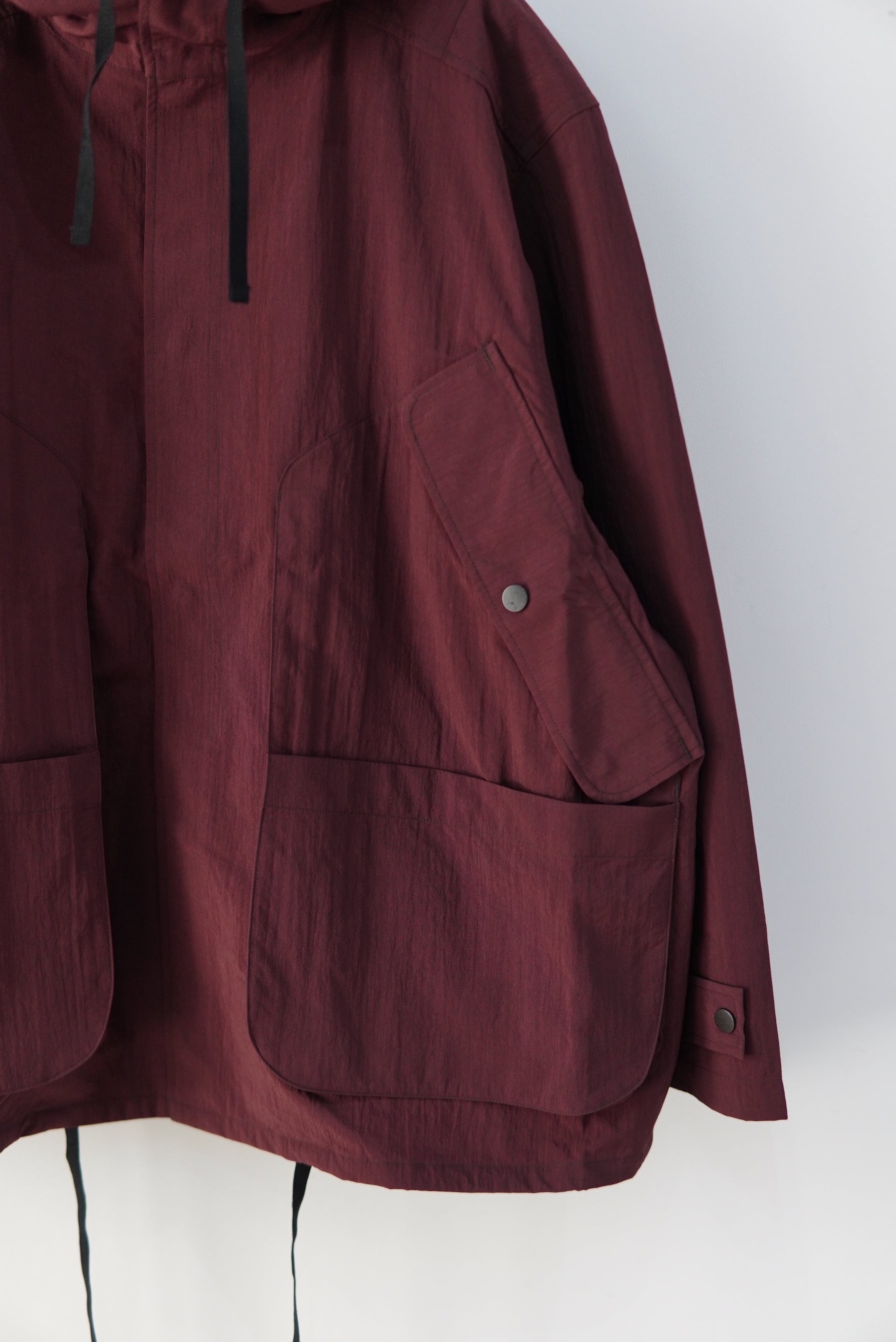 ANCELLM / WRINKLED NYLON OVER HOODIE / ANC-SH110 | POETRY