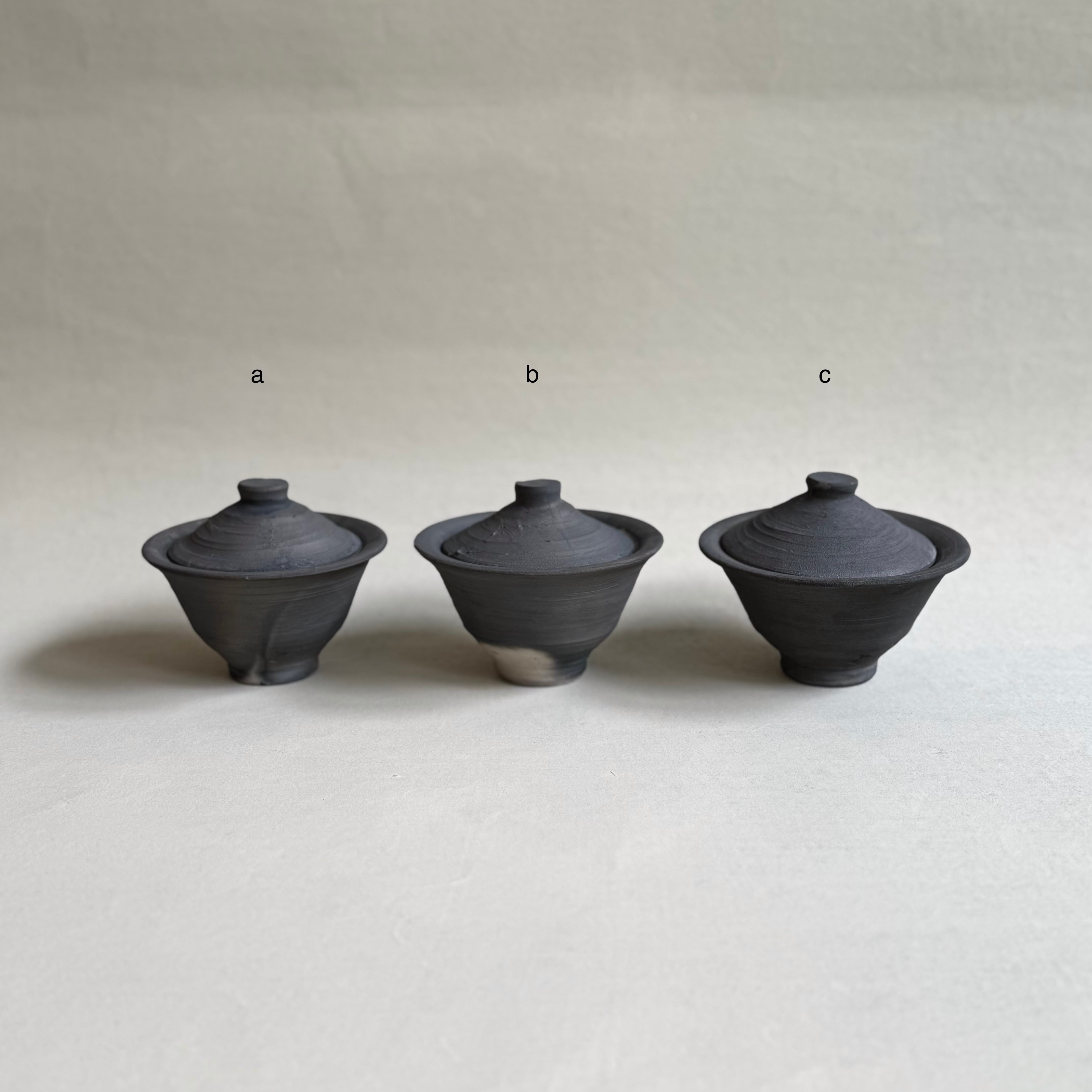 清水善行 須恵蓋碗（小） | gallery 一白