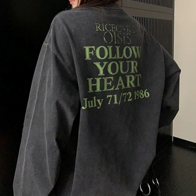 バックロゴヴィンテージライクルーズTシャツ 1col R02696