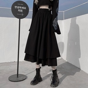 【予約】2c's high-waist medium-tiered skirt