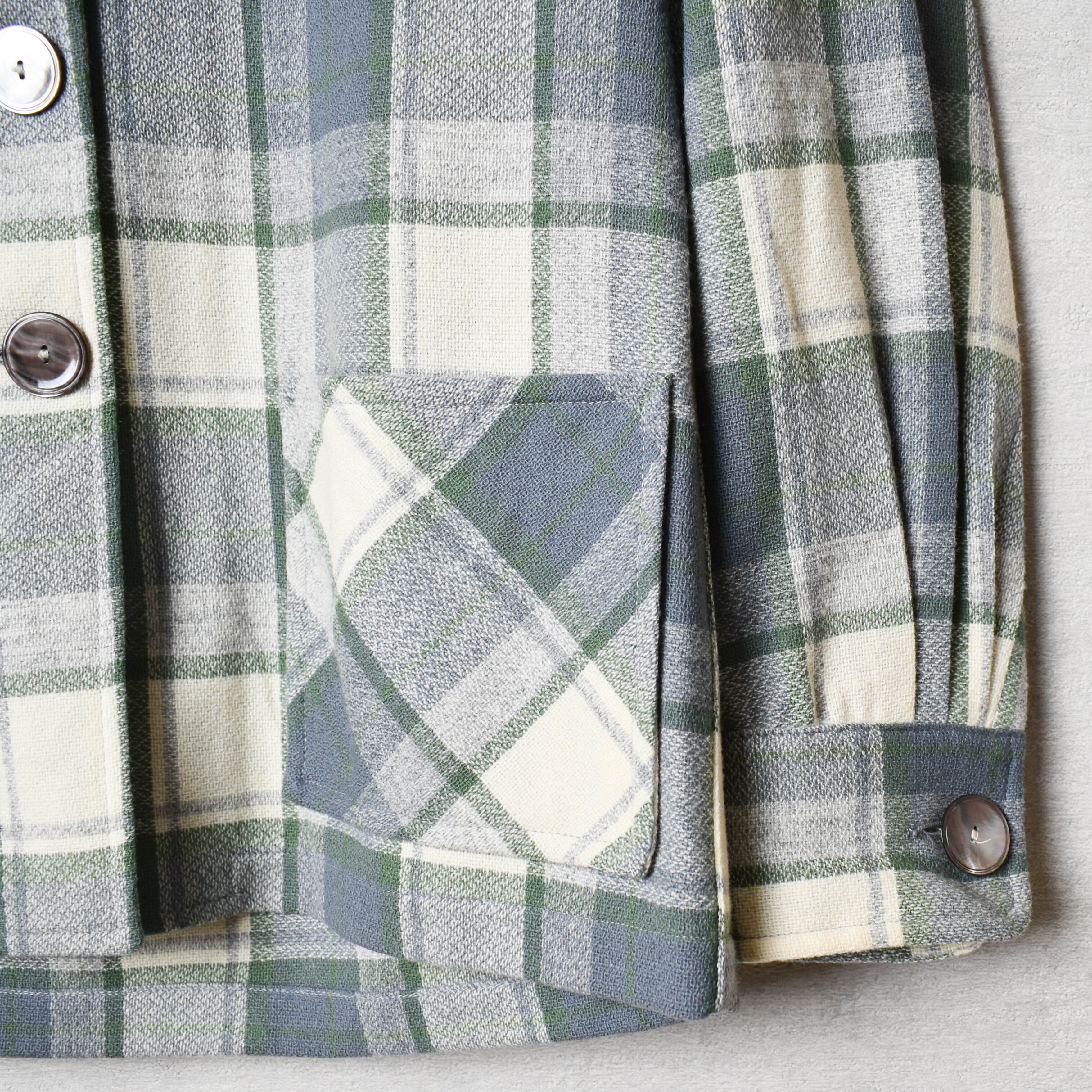 [USED] PENDLETON / MADE IN USA open collor check shirts