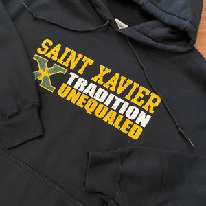 【GILDAN】セントザビエル高校 saint xavier high school プリント スウェット パーカー L ギルダン US古着