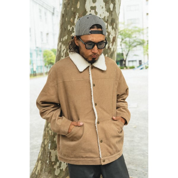 03AW カート期 corduroy boa lunch jacket-