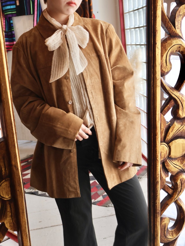 suede shirts jacket【1682】