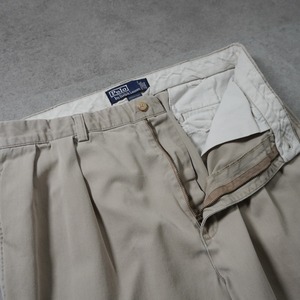 90s Polo by Ralph Lauren POLO CHINO "ANDREW" beige W34L30 古着