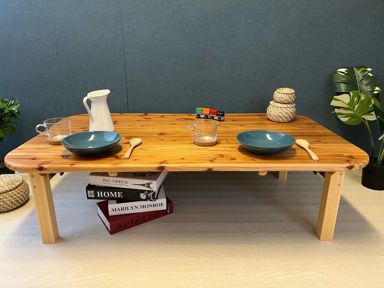 送料無料】 ローテーブル 長方形 120cm 70cm パイン こげ茶 アイアン