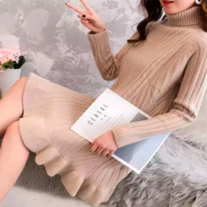 【送料無料】 ミニワンピ 4色 ニットワンピース ゆる 長袖 ハイネック タートルネック Aライン フレア プルオーバー 厚手生地 伸縮性 ニット 可愛い 大人可愛い きれいめ シンプル カジュアル シック コンサバ 華やか 大人 上品 おしゃれ お洒落 レトロ こなれ感 フェミニン ガーリー 冬 レディース 女性用 10代 20代 デート お出かけ 女子会 お呼ばれ 休日 お茶会 授業参観 普段使い ファッション 楽ちん 体型カバー 美脚 脚長 定番 着痩せ 垢抜け